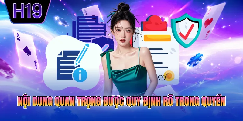 Nội dung quan trọng được quy định rõ trong quyền